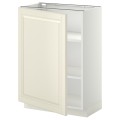 IKEA METOD МЕТОД Напольный шкаф с полками, белый / Bodbyn кремовый, 60x37 см 59454980 | 594.549.80