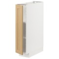 IKEA METOD Напольный шкаф с полками, белый / дуб Forsbacka, 20x60 см 49509087 | 495.090.87
