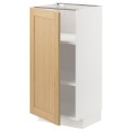 IKEA METOD Напольный шкаф с полками, белый / дуб Forsbacka, 40x37 см 79509095 795.090.95