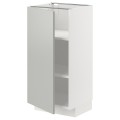 IKEA METOD Напольный шкаф с полками, белый / Хавсторп светло-серый, 40x37 см 69538381 | 695.383.81