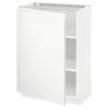 IKEA METOD МЕТОД Напольный шкаф с полками, белый / Voxtorp матовый белый, 60x37 см 09455920 094.559.20