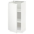 IKEA METOD МЕТОД Напольный шкаф с полками, белый / Voxtorp матовый белый, 40x37 см 69466666 694.666.66