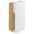 IKEA METOD напольный шкаф с полками, белый / Voxtorp имитация дуб, 20x60 см 89539087 | 895.390.87