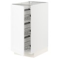 IKEA METOD МЕТОД Напольный шкаф / проволочные корзины, белый Enköping / белый имитация дерева, 40x60 см 29473367 294.733.67