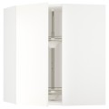 IKEA METOD МЕТОД Угловой навесной шкаф с каруселью, белый / Vallstena белый 59507399 595.073.99