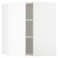 IKEA METOD МЕТОД Угловой навесной шкаф с полками, белый Enköping / белый имитация дерева, 68x80 см 69473600 694.736.00