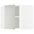 IKEA METOD Угловой навесной шкаф с полками, белый / Хавсторп светло-серый, 68x60 см 39539339 395.393.39