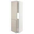 IKEA METOD МЕТОД Высокий шкаф для холодильника / морозильника, белый / Stensund бежевый, 60x60x200 см 89407831 894.078.31