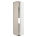 IKEA METOD МЕТОД Высокий шкаф для холодильника / морозильника, белый / Stensund бежевый, 60x60x240 см 99460111 | 994.601.11