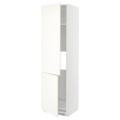 IKEA METOD МЕТОД Высокий шкаф для холодильника / морозильника / 2дверцы, белый / Vallstena белый 59507356 595.073.56
