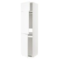 IKEA METOD МЕТОД Высокий шкаф для холодильника / морозильника / 3 дверцы, белый Enköping / белый имитация дерева, 60x60x240 см 29473536 | 294.735.36