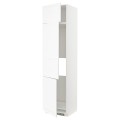 IKEA METOD МЕТОД Высокий шкаф для холодильника / морозильника / 3 дверцы, белый Enköping / белый имитация дерева, 60x60x240 см 49473535 | 494.735.35