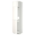 IKEA METOD МЕТОД Высокий шкаф для холодильника / морозильника / 3 дверцы, белый / Veddinge белый, 60x60x240 см 29469426 | 294.694.26