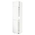 IKEA METOD МЕТОД Высокий шкаф для холодильника / морозильника / 3 дверцы, белый / Voxtorp матовый белый, 60x60x240 см 19463948 194.639.48
