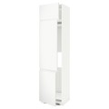 IKEA METOD МЕТОД Высокий шкаф для холодильника / морозильника / 3 дверцы, белый / Voxtorp матовый белый, 60x60x240 см 99454469 994.544.69