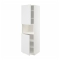 IKEA METOD МЕТОД Высокий шкаф для СВЧ / 2 дверцы / полки, белый / Stensund белый, 60x60x200 см 89458104 | 894.581.04