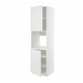IKEA METOD МЕТОД Высок шкаф для духовки / 2 дверцы / полки, белый / Stensund белый, 60x60x220 см 39461038 | 394.610.38
