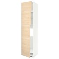 IKEA METOD МЕТОД Высокий шкаф для холодильника с 3 дверями, белый / Askersund узор светлый ясень, 60x60x240 см 19469790 | 194.697.90