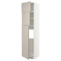 IKEA METOD МЕТОД Высокий шкаф для холодильника с 3 дверями, белый / Stensund бежевый, 60x60x240 см 59463164 | 594.631.64