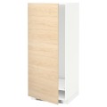 IKEA METOD МЕТОД Высокий шкаф для холодильника / морозильника, белый / Askersund узор светлый ясень, 60x60x140 см 39215815 392.158.15