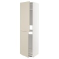 IKEA METOD МЕТОД Высокий шкаф для холодильника / морозильника, белый / Havstorp бежевый, 60x60x220 см 89426556 894.265.56