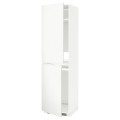 IKEA METOD МЕТОД Высокий шкаф для холодильника / морозильника, белый / Voxtorp матовый белый, 60x60x220 см 89111373 891.113.73