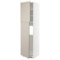 IKEA METOD МЕТОД Высокий шкаф для холодильника, белый / Stensund бежевый, 60x60x220 см 49460571 | 494.605.71