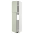 IKEA METOD МЕТОД Высокий шкаф для холодильника, белый / Stensund светло-зеленый, 60x60x220 см 09486931 | 094.869.31