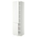 IKEA METOD МЕТОД Высокий шкаф с полками / 2 дверцы, белый / Ringhult белый, 60x60x220 см 49457597 | 494.575.97