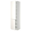 IKEA METOD МЕТОД Высокий шкаф с полками / 2 дверцы, белый / Veddinge белый, 60x60x220 см 29454948 294.549.48