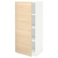 IKEA METOD МЕТОД Высокий шкаф с полками, белый / Askersund узор светлый ясень, 60x60x140 см 59460189 | 594.601.89