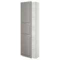 IKEA METOD МЕТОД Высокий шкаф с полками, белый / Bodbyn серый, 60x37x200 см 79458270 794.582.70