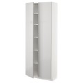 IKEA METOD МЕТОД Высокий шкаф с полками, белый / Ringhult светло-серый, 80x37x200 см 19457985 | 194.579.85