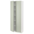 IKEA METOD МЕТОД Высокий шкаф с полками, белый / Stensund светло-зеленый, 80x37x200 см 49487467 | 494.874.67