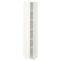 IKEA METOD МЕТОД Высокий шкаф с полками, белый / Vallstena белый 89507312 895.073.12