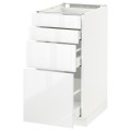IKEA METOD МЕТОД / MAXIMERA МАКСИМЕРА Напольный шкаф с ящиками, белый / Ringhult белый, 40x60 см 59049882 590.498.82