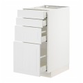 IKEA METOD МЕТОД / MAXIMERA МАКСИМЕРА Напольный шкаф 4 ящика, белый / Stensund белый, 40x60 см 39409502 394.095.02