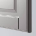 IKEA METOD МЕТОД Навесной горизонтальный шкаф / 2 двери, белый / Bodbyn серый, 60x80 см 89391929 893.919.29