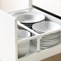 IKEA METOD МЕТОД Кухня, белый Maximera / Bodbyn серый, 240x60x228 cм 39457748 394.577.48