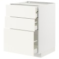IKEA METOD МЕТОД / MAXIMERA МАКСИМЕРА Напольный шкаф с ящиками, белый / Vallstena белый 79507162 795.071.62