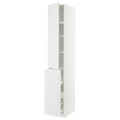 IKEA METOD МЕТОД / MAXIMERA МАКСИМЕРА Высокий шкаф 3 ящика / 1 дверь / 2 полки, белый / Stensund белый, 40x60x240 см 59462211 | 594.622.11