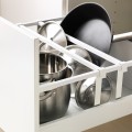 IKEA METOD МЕТОД / MAXIMERA МАКСИМЕРА Высокий шкаф для духовки / микроволновки с дверями / 2 ящиками, белый / Ringhult белый, 60x60x200 см 89468674 | 894.686.74