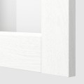 IKEA METOD МЕТОД Навесной шкаф / полки / 4 стеклянных двери, белый Enköping / белый имитация дерева, 80x100 см 19473481 | 194.734.81