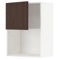 IKEA METOD МЕТОД Навесной шкаф для СВЧ-печи, белый / Sinarp коричневый, 60x80 см 89470163 | 894.701.63