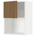 IKEA METOD Навесной шкаф для СВЧ-печи, белый / Имитация коричневого ореха, 60x80 см 19518922 195.189.22
