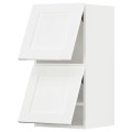 IKEA METOD МЕТОД Навесной горизонтальный шкаф / 2двери, нажимной механизм, белый Enköping / белый имитация дерева, 40x80 см 09473453 | 094.734.53