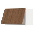 IKEA METOD Навесной горизонтальный шкаф, белый / Имитация коричневого ореха, 60x40 см 59519905 595.199.05