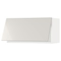 IKEA METOD МЕТОД Навесной горизонтальный шкаф, белый / Ringhult светло-серый, 80x40 см 99391877 993.918.77
