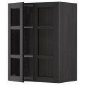 IKEA METOD МЕТОД Навесной шкаф, черный / Lerhyttan черная морилка, 60x80 см 69464479 | 694.644.79