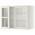 IKEA METOD МЕТОД Навесной шкаф, белый / Bodbyn кремовый, 80x60 см 09394979 093.949.79